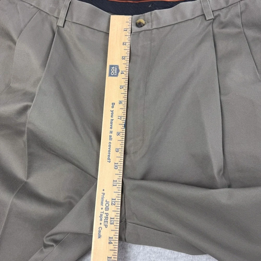 Haggar Work To Weekend Khaki Pants Mens‎ 42x29 Olive Classic Fit No Iron NEW $60